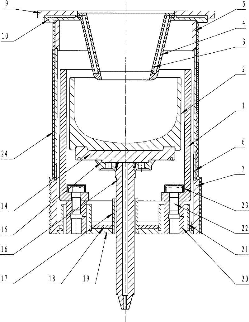 Improved 800type silicon monocrystalline furnace thermal field system