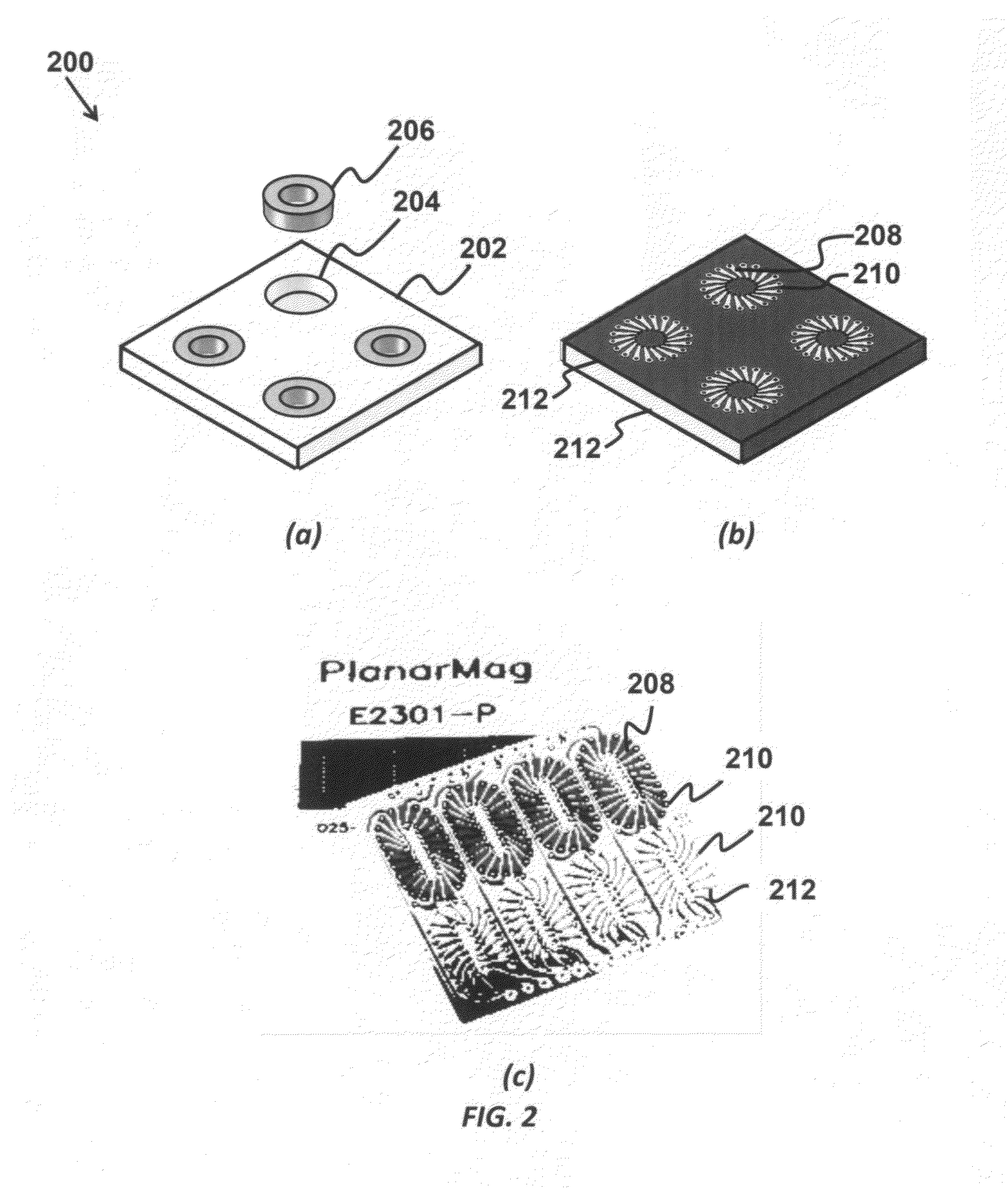 Manufacture and use of planar embedded magnetics as discrete components and in integrated connectors
