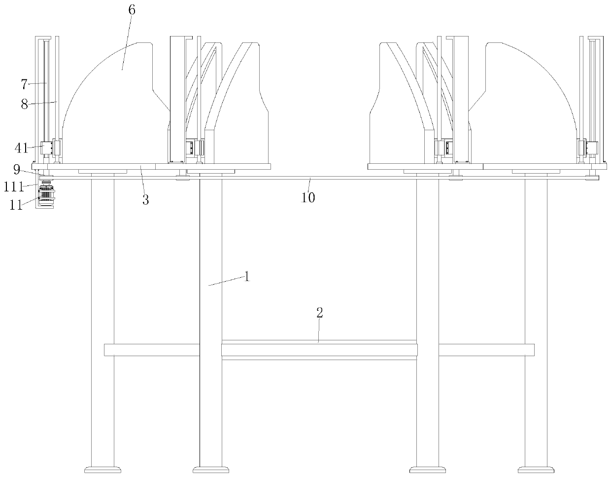 Auxiliary skid bed for producing and processing down feathers