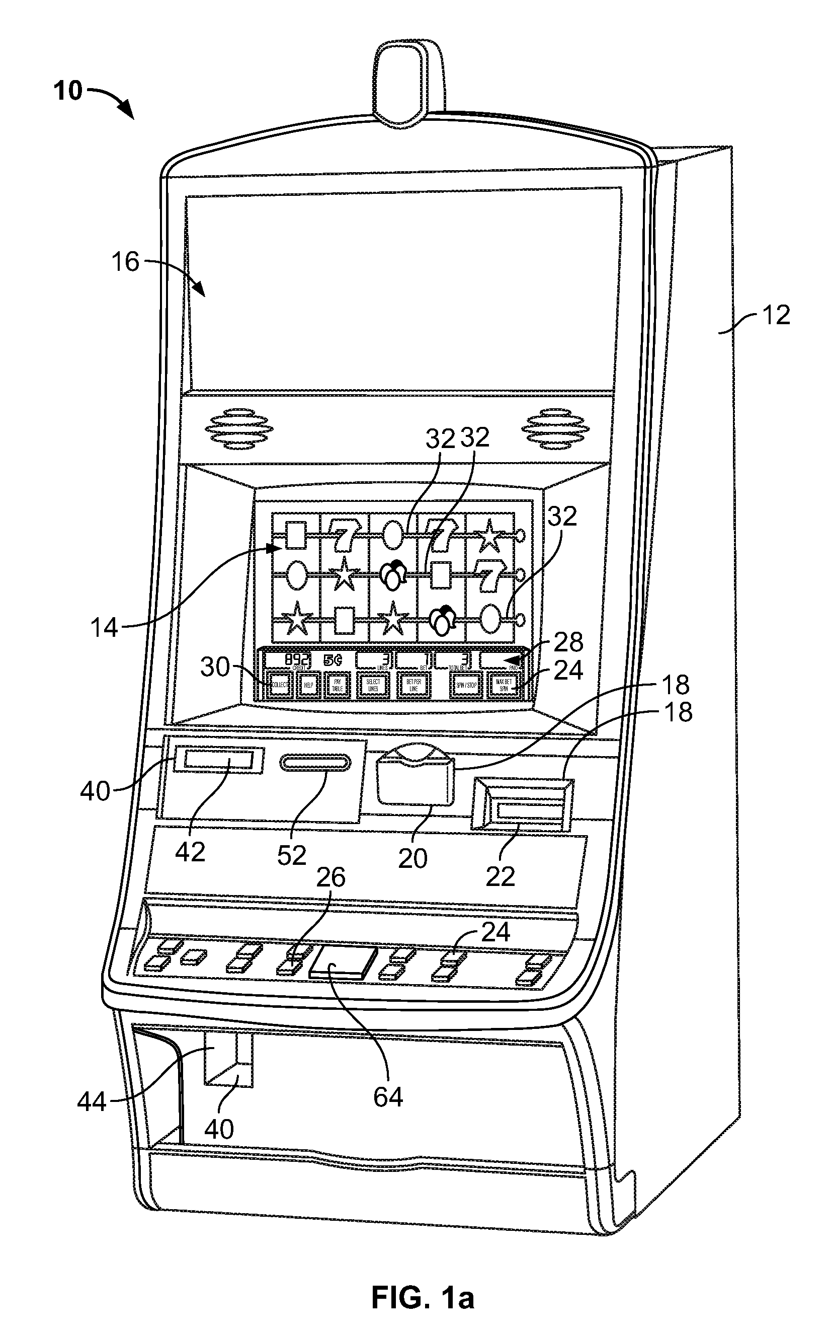 Gaming machine having multi-touch sensing device