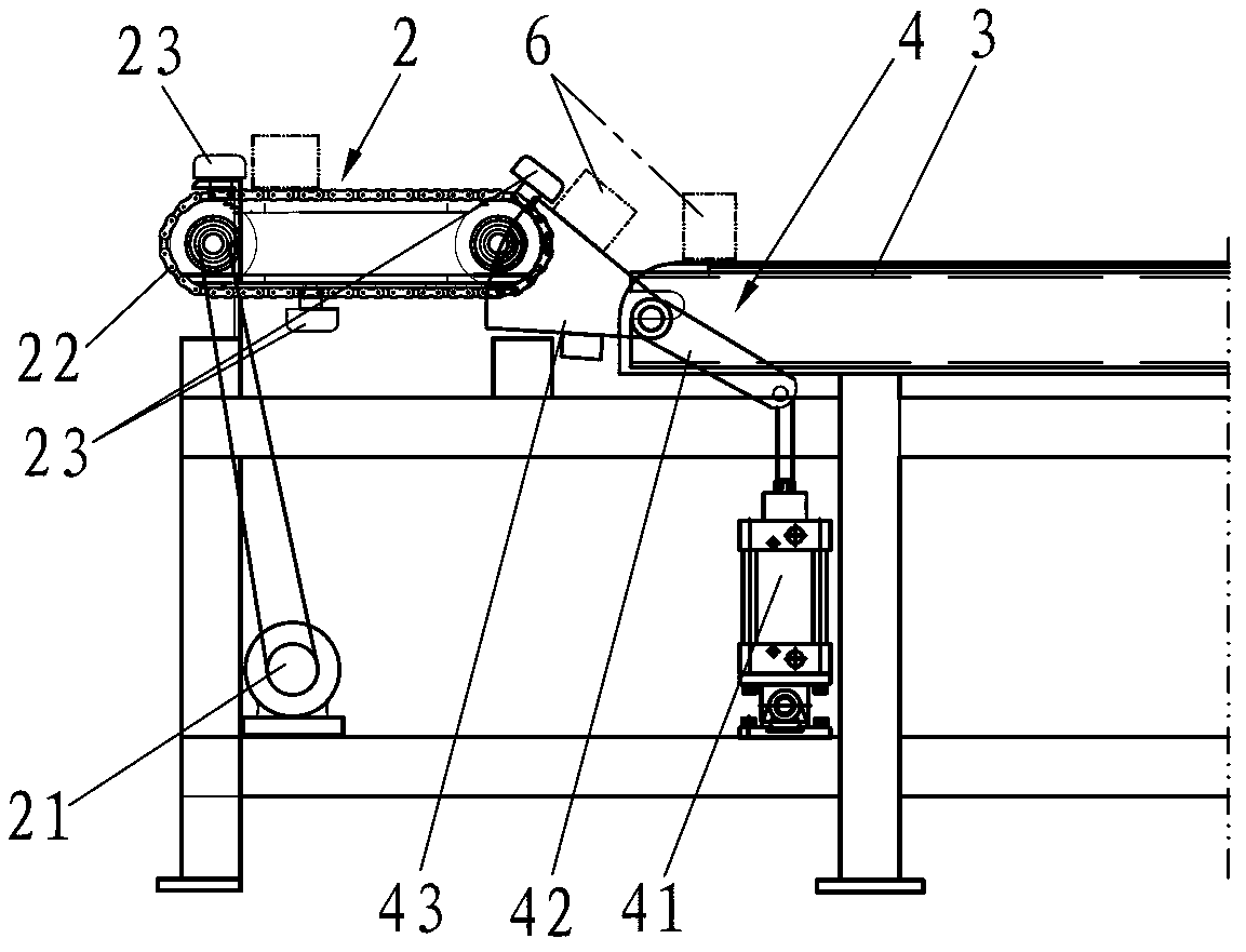 Adhesive-coated batten overturning and primary splicing mechanism of plank splicing machine