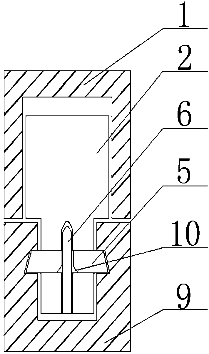 Novel high-strength piecing device for tubular piles