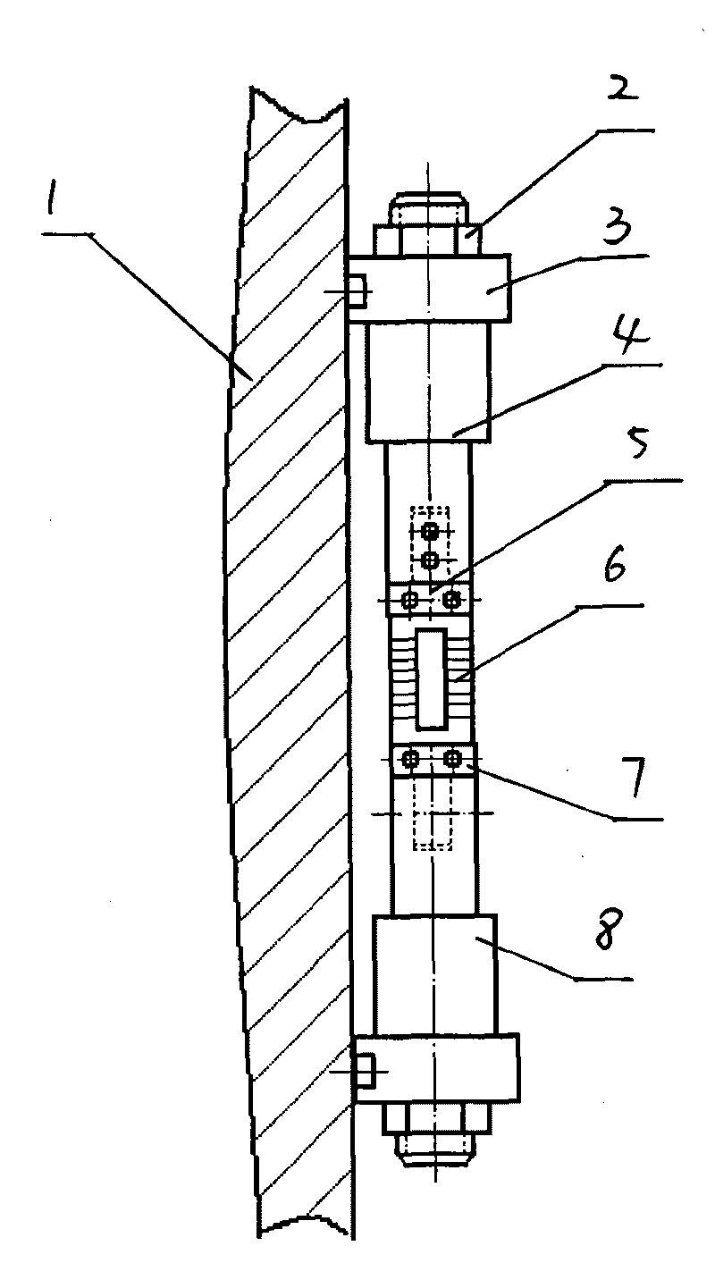 Side transducer for detecting rolling pressure of rolling mill