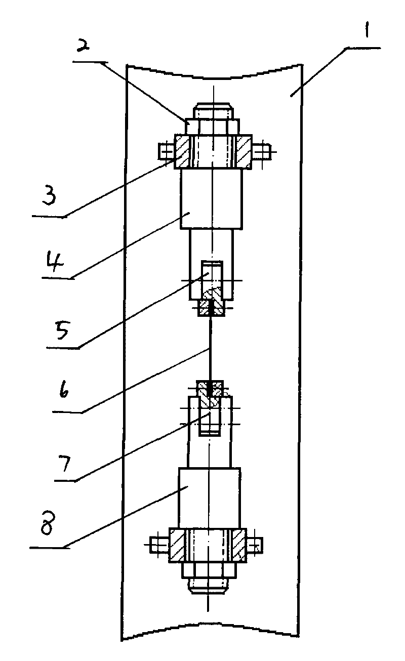 Side transducer for detecting rolling pressure of rolling mill