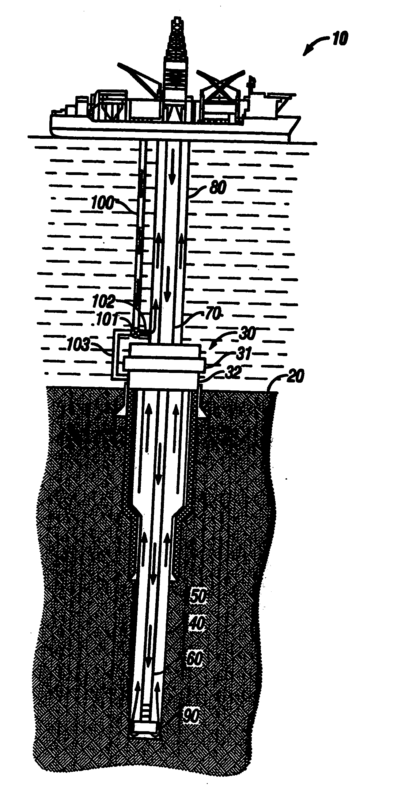 System for drilling oil and gas wells using oversized drill string to achieve increased annular return velocities