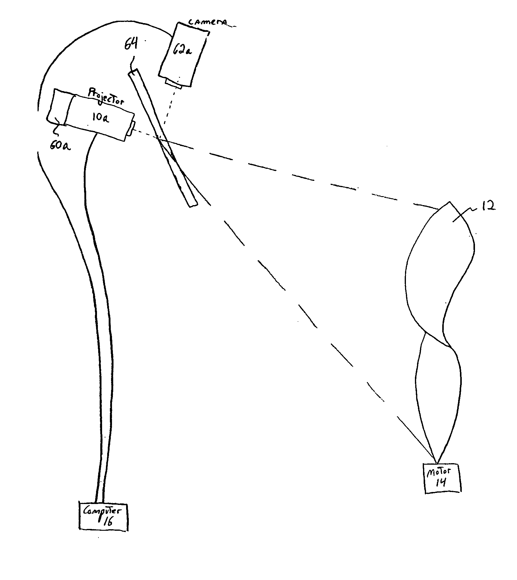 System and method for projecting images onto a moving screen