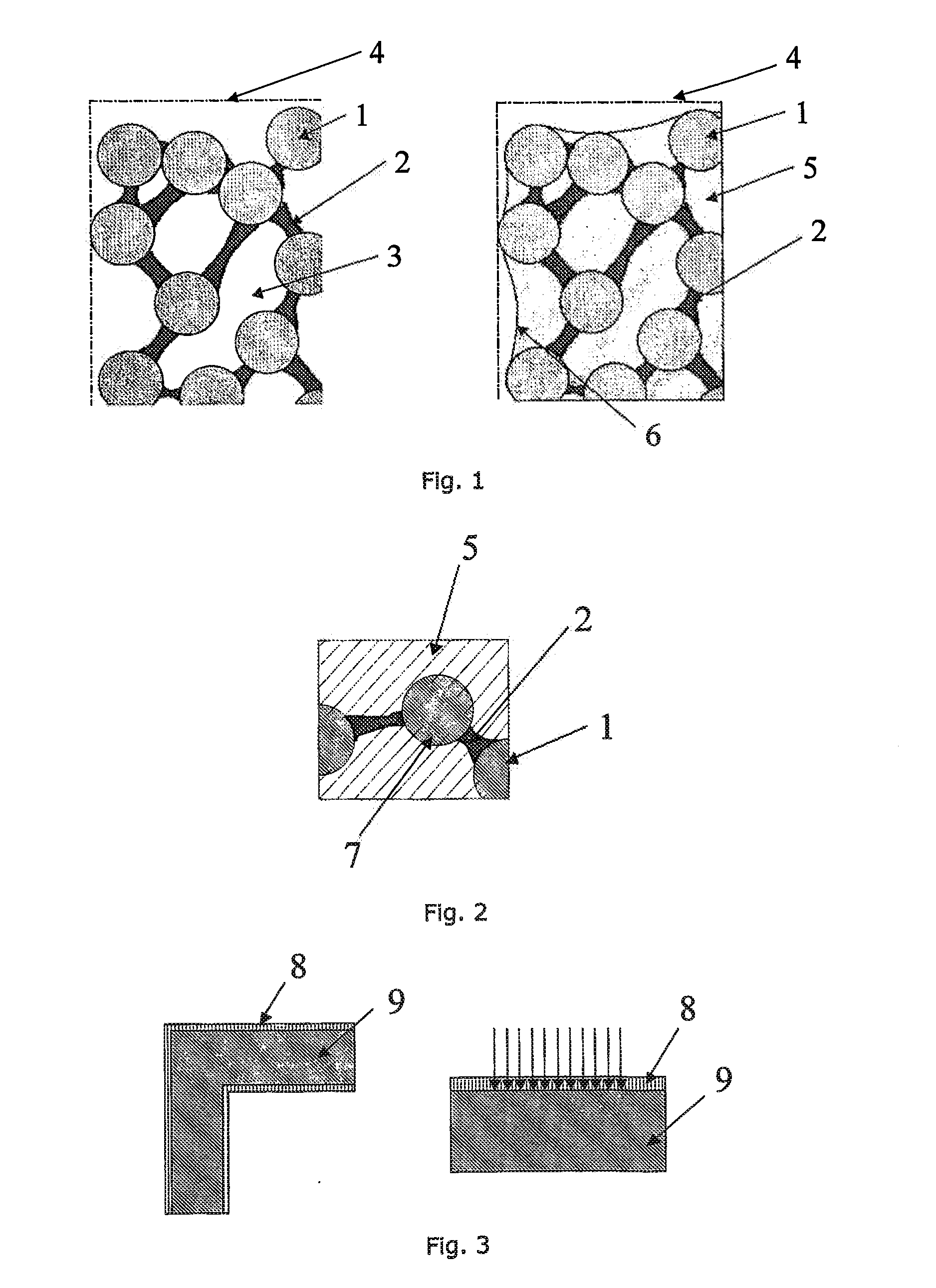 Material system and method for changing properties of a plastic component