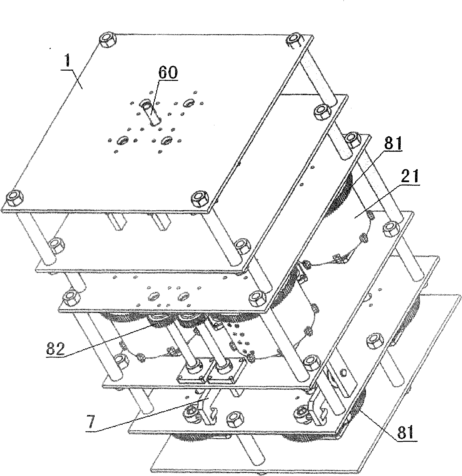 Mechanical rotation energy storing output device