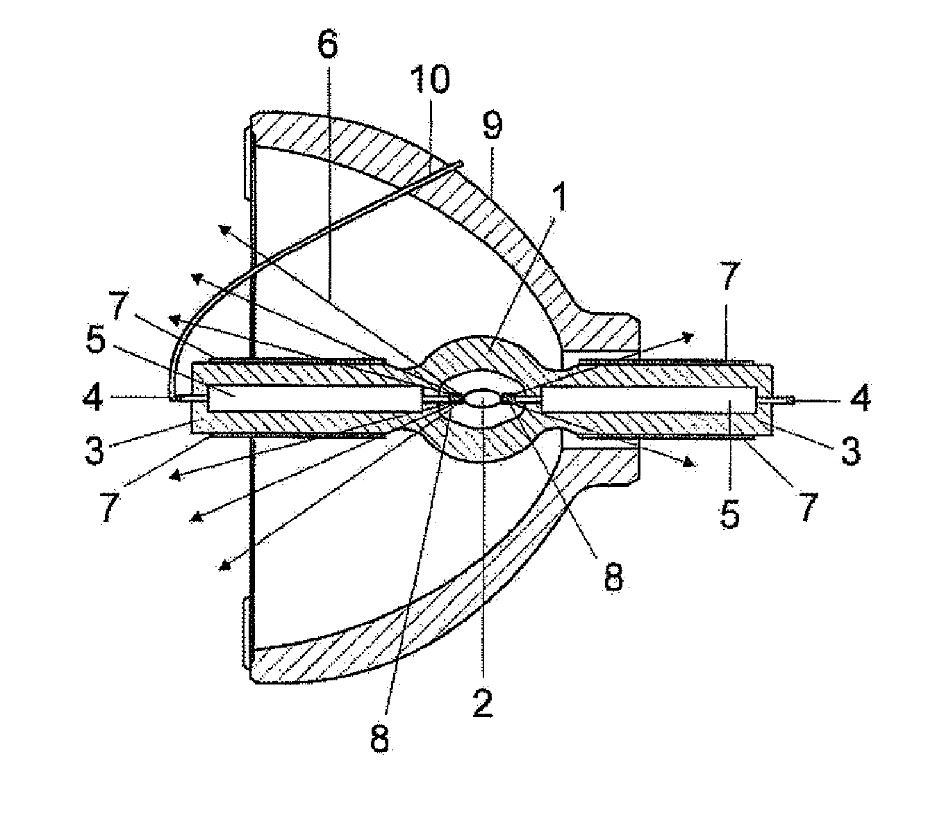 Thermally improved lamp