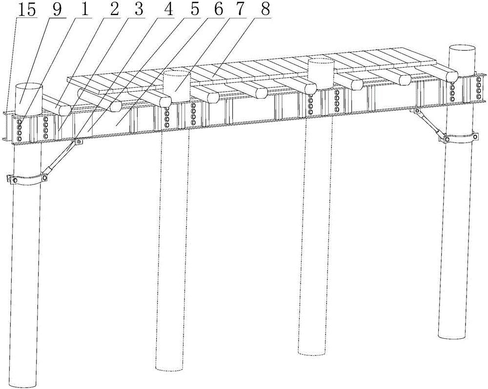 Removing-column spatial expansion structure for column-and-tie wood constructions and implementation method of removing-column spatial expansion structure