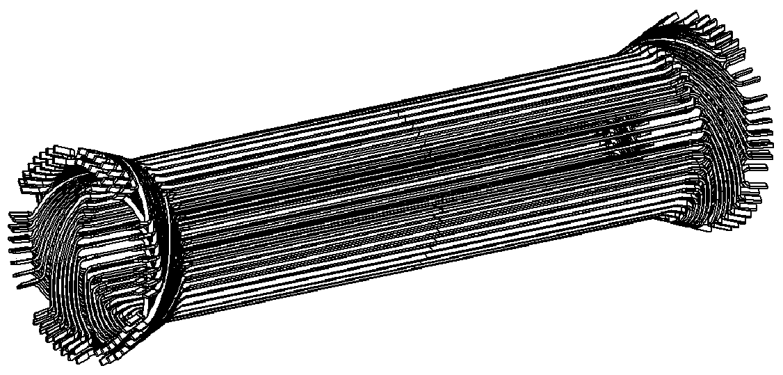 System and method for parameterized automatic modeling of generator stator end