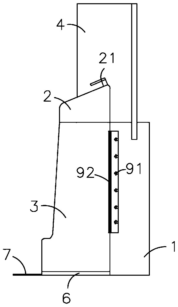 Concealed urinal