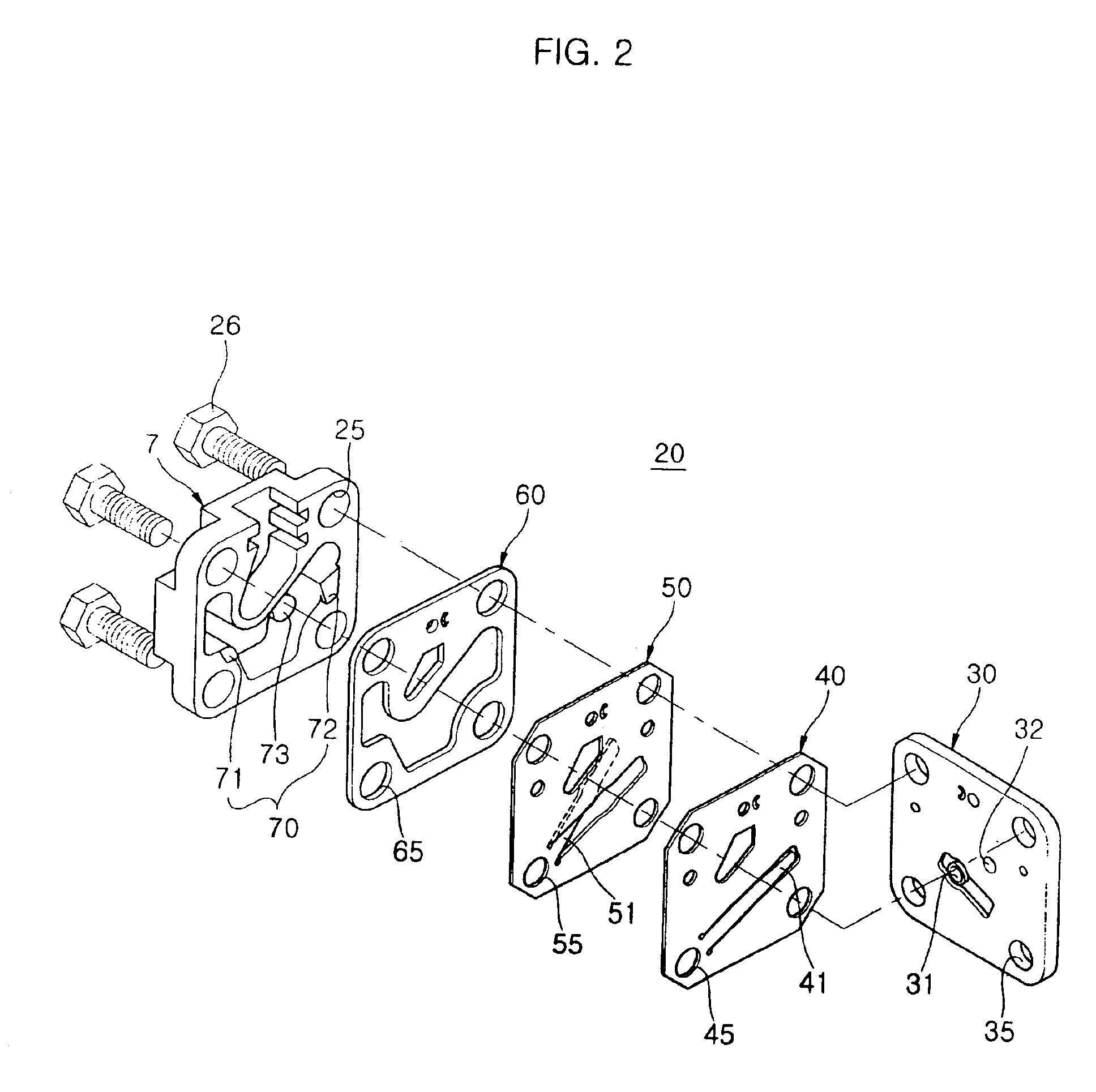 Valve assembly for reciprocating compressors