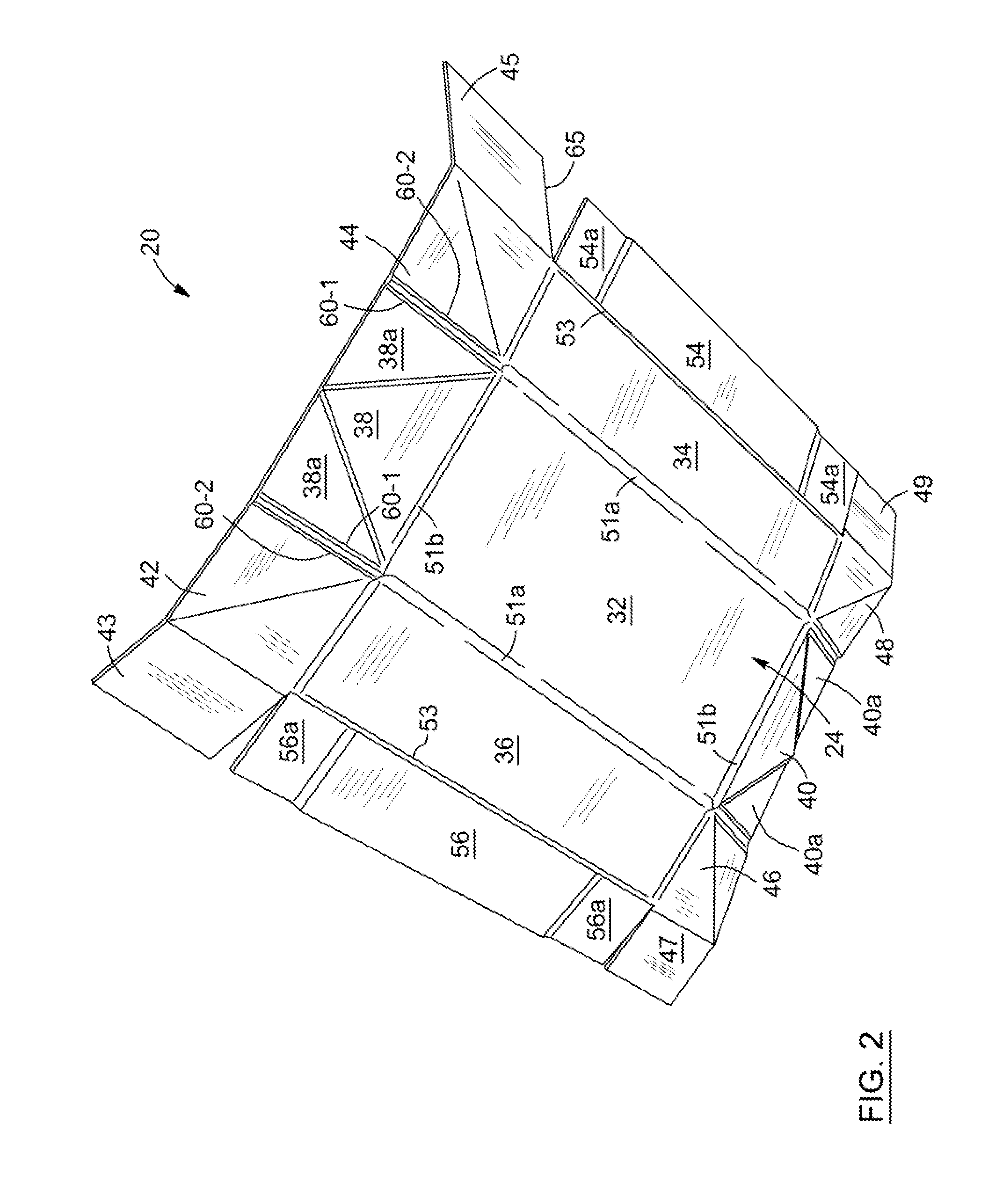 Thermal container, thermal liner for same and dies for making the thermal liner