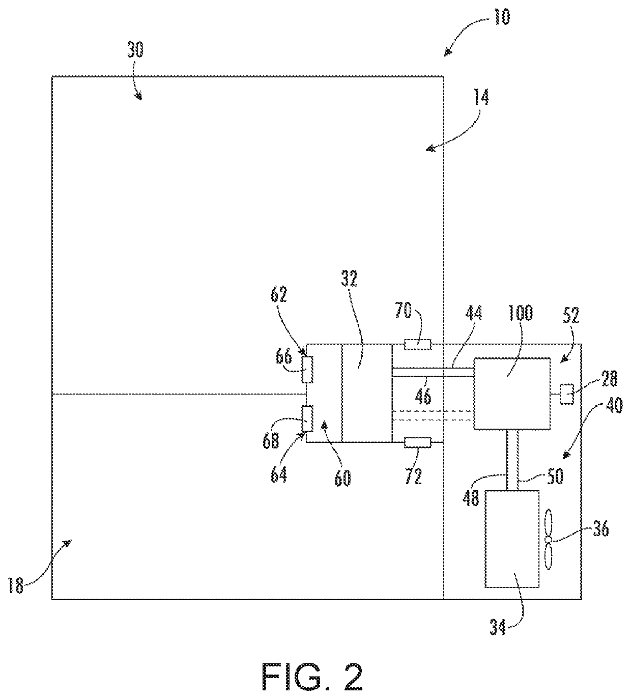 Magneto-caloric thermal diode assembly with an axially pinned magneto-caloric cylinder