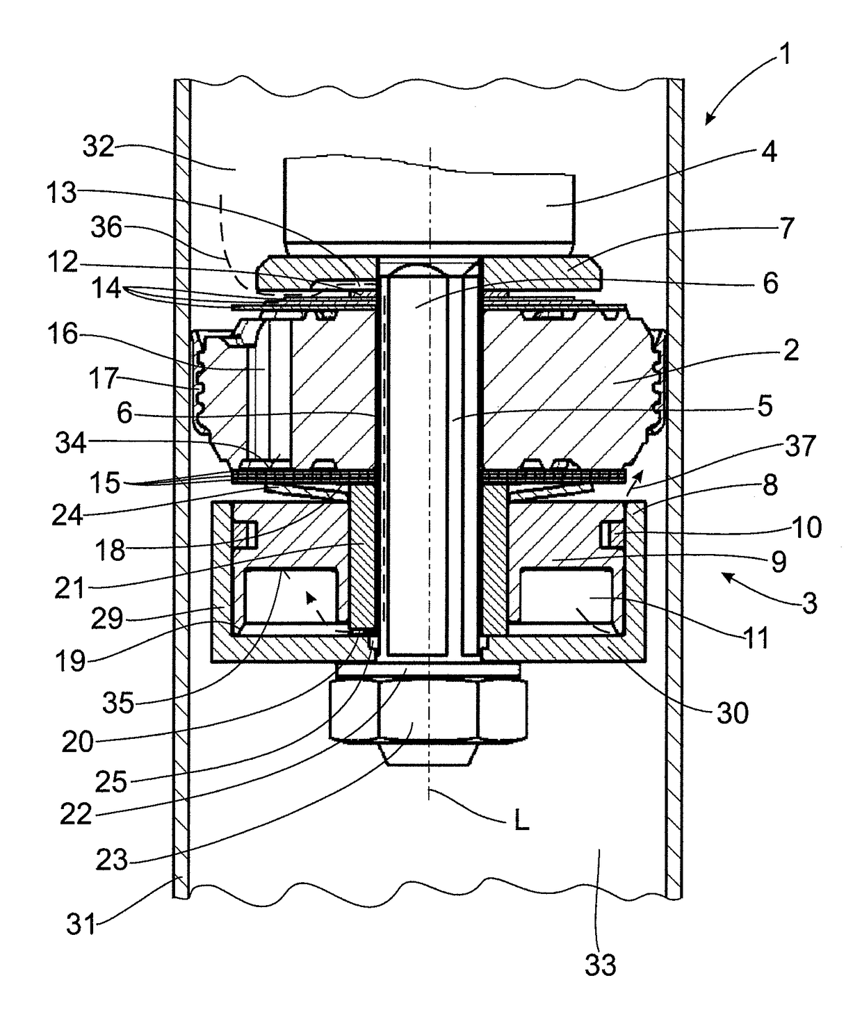 Frequency-Dependent Damping Valve Arrangement