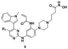 2-arylaminopyrimidine derivatives containing hydroxamic acid fragments and their preparation and application