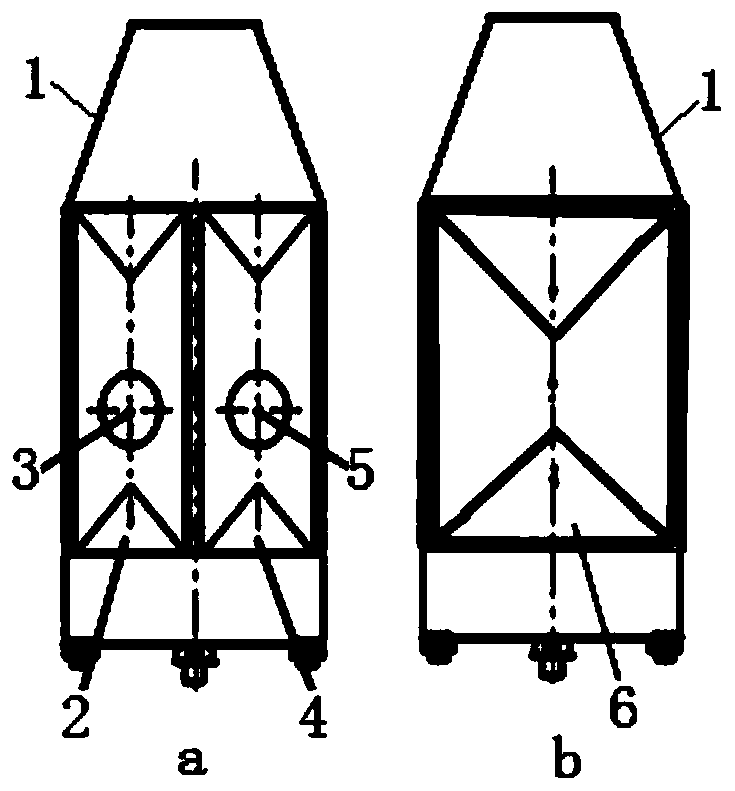 A water chamber arrangement method and arrangement structure of a water-cooled condenser