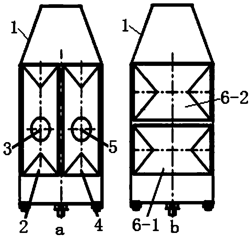 A water chamber arrangement method and arrangement structure of a water-cooled condenser