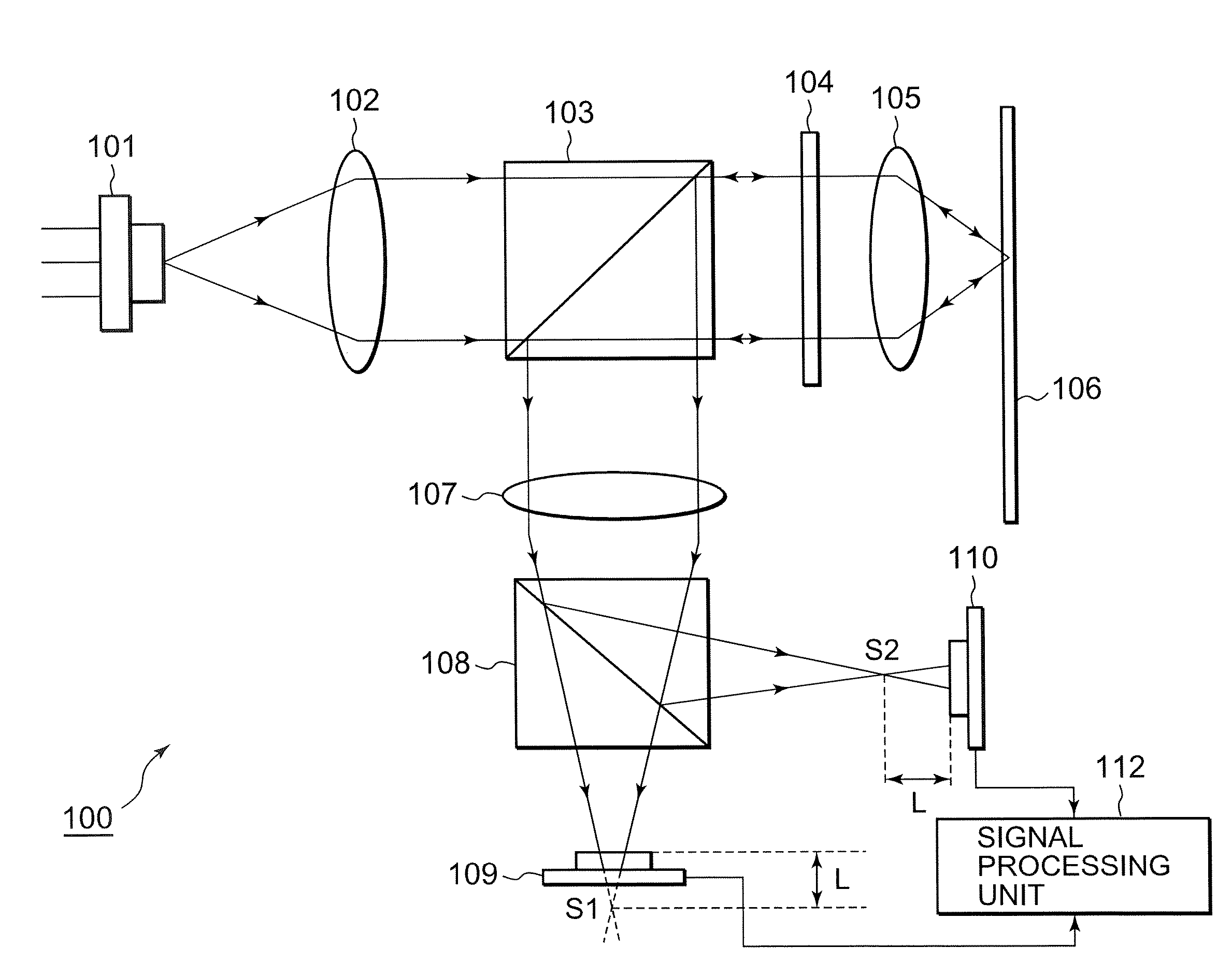 Optical pickup, information processing apparatus and signal processing method