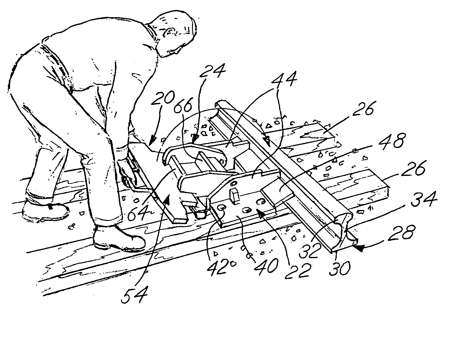 Hinged derail with assisted manual lifting and method for constructing