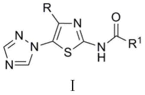 Medical application of N-{5-(1,2,4-triazole-1-yl) thiazole-2-yl} fatty acid amide