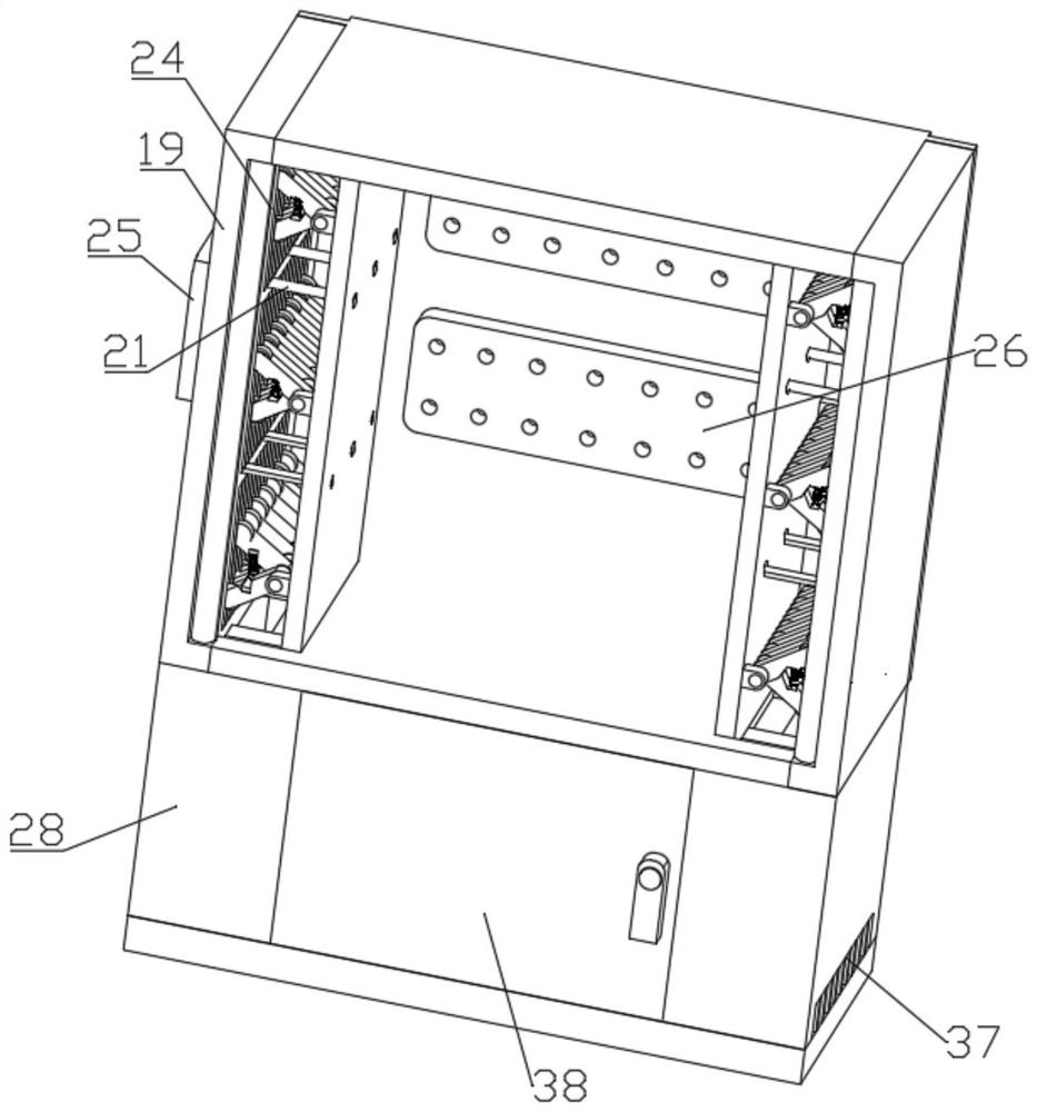 High-voltage power distribution cabinet with buffering and explosion-proof functions