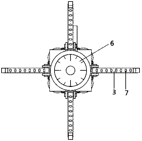 Device for measurement water volume distribution
