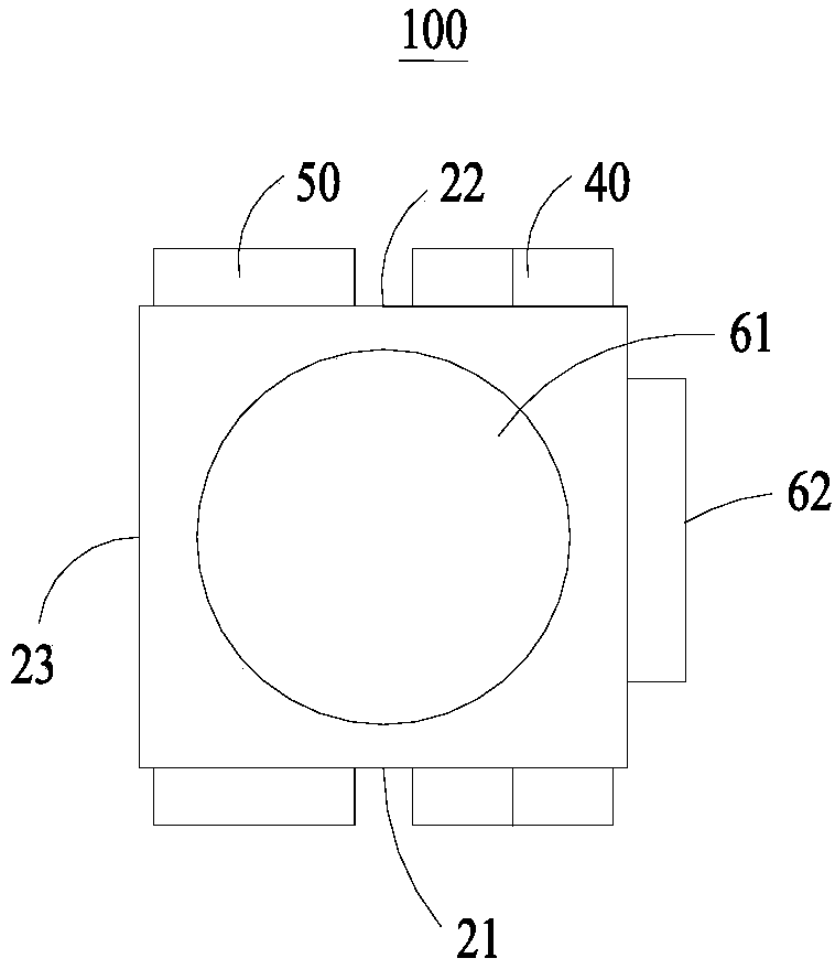 Lens actuating device, periscopic shooting module and shooting equipment