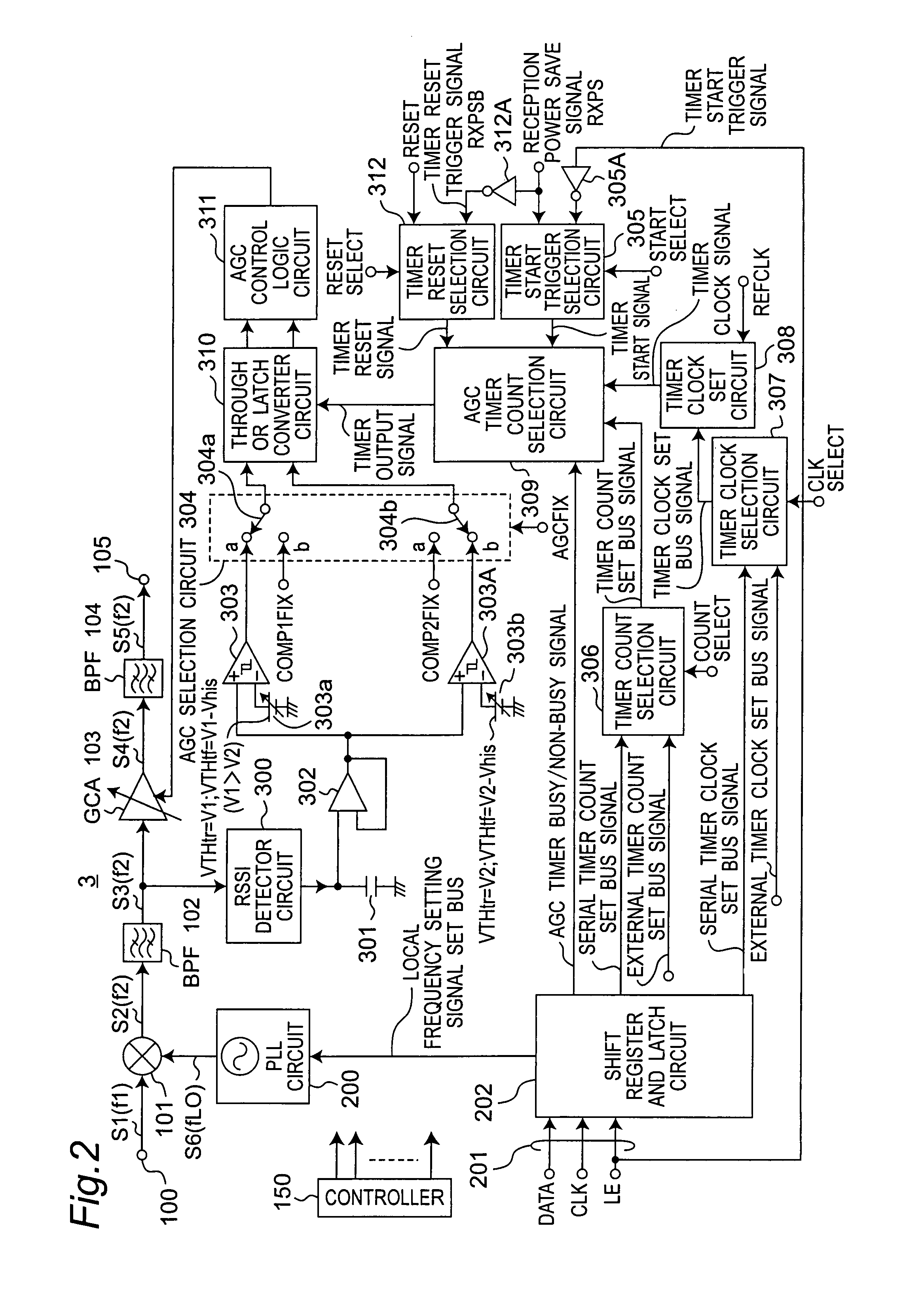 Wireless receiver apparatus provided with gain control amplifier