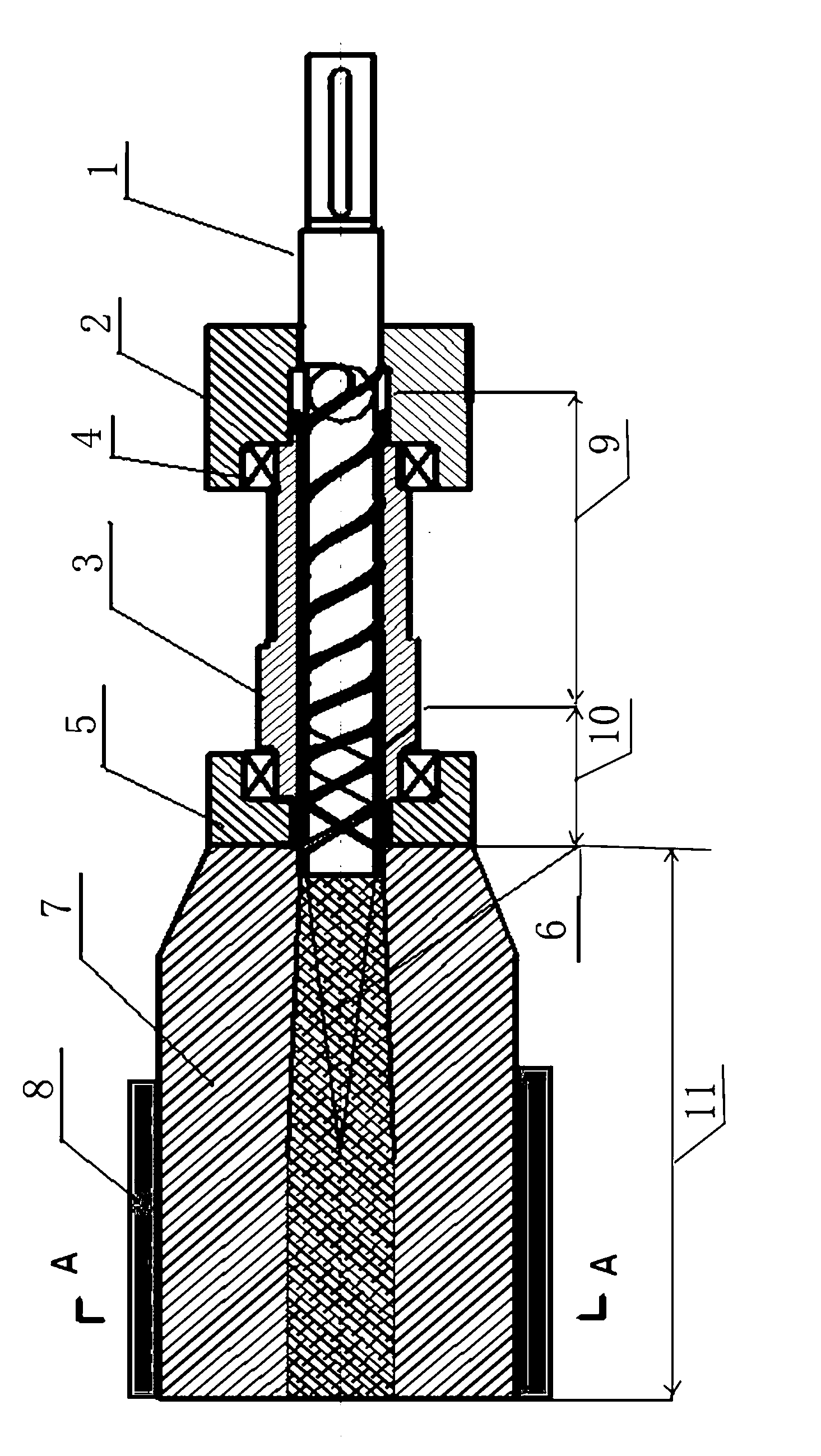 Forming method and equipment of macromolecular material profile by using single-screw extrusion cylinder