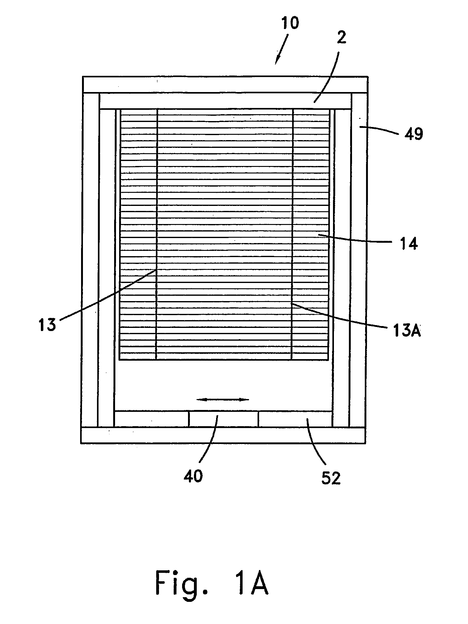 Manually Operated Venetian Blind and Method of Darkening a Room