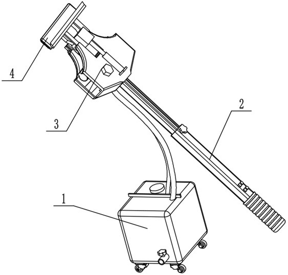 A dual-purpose mop that can mop the floor and wipe the glass