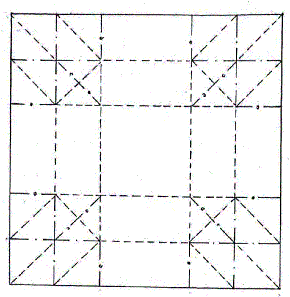 Angle decoration square carton