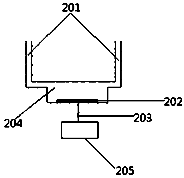 Electrified detection device and method for content of water in electric insulation oil