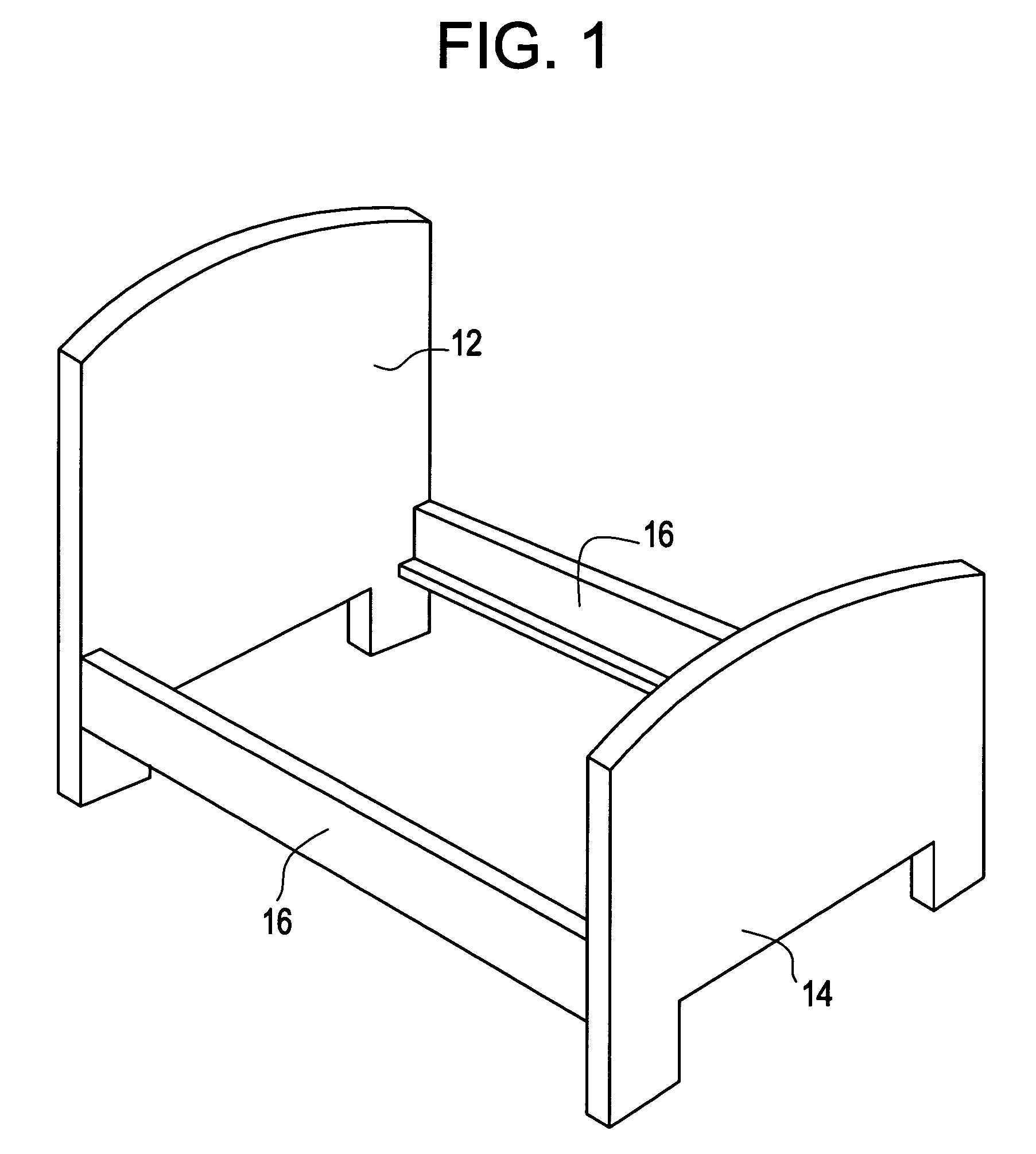 Side rail end connection system for bed frame