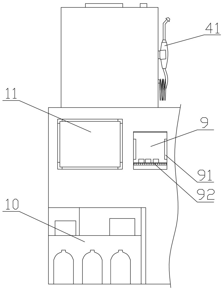 Nasal cavity flushing device for department of pediatrics