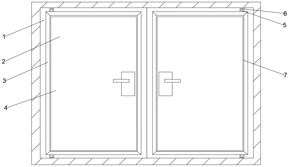 A kind of negative ion glass door and window with sterilization and formaldehyde removal function and preparation method thereof