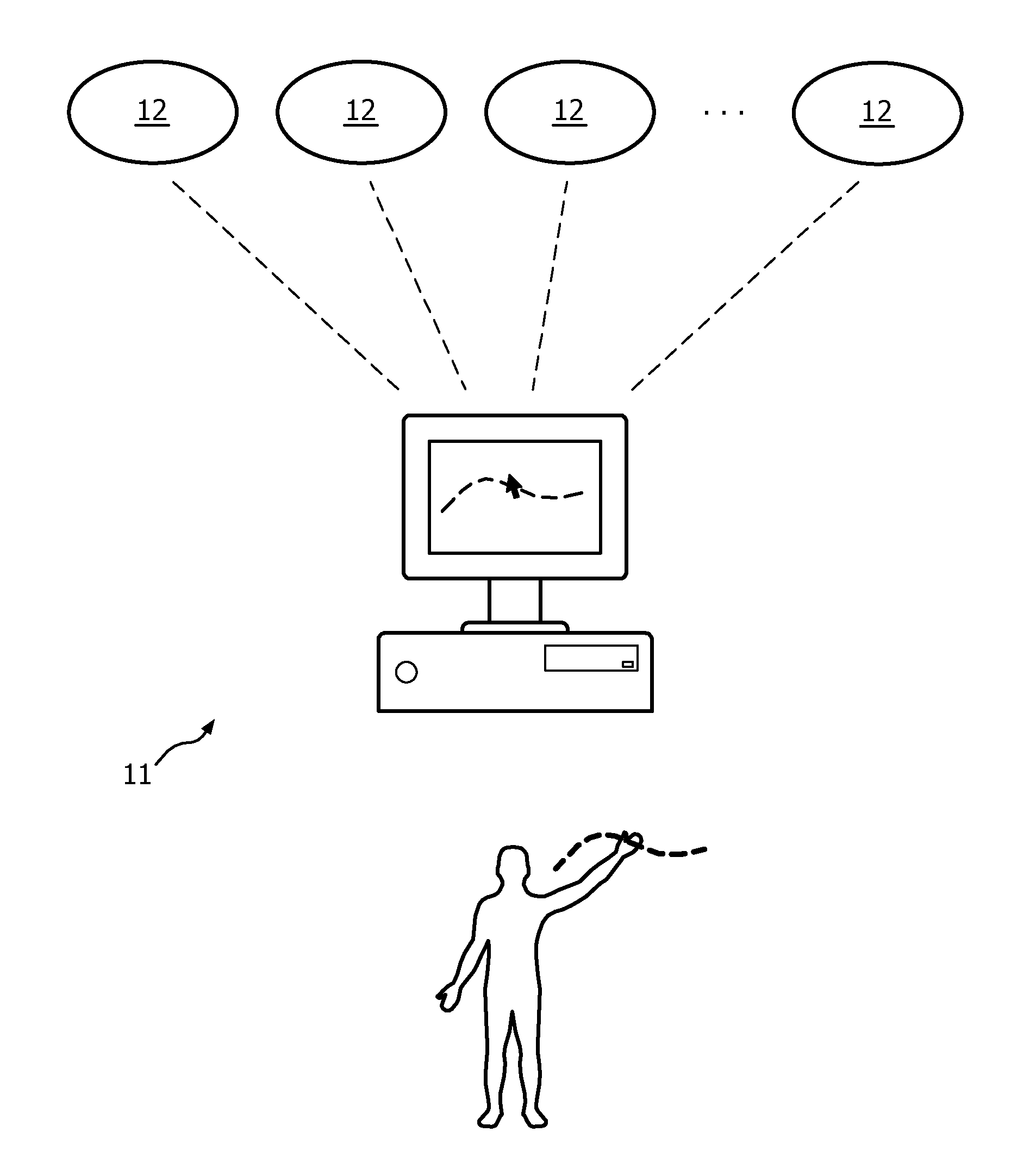 Contactless remote control system and method for medical devices