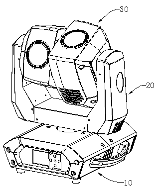 Computer stage lamp with multidirectional light emitting