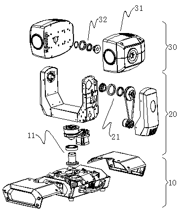 Computer stage lamp with multidirectional light emitting