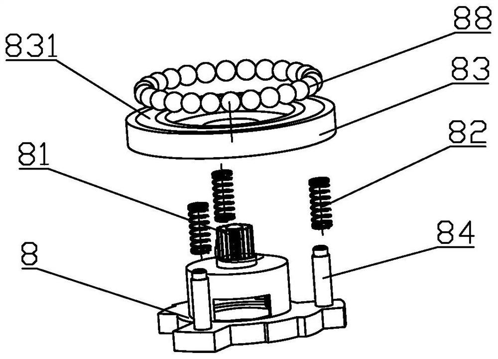 A rotary three-way valve