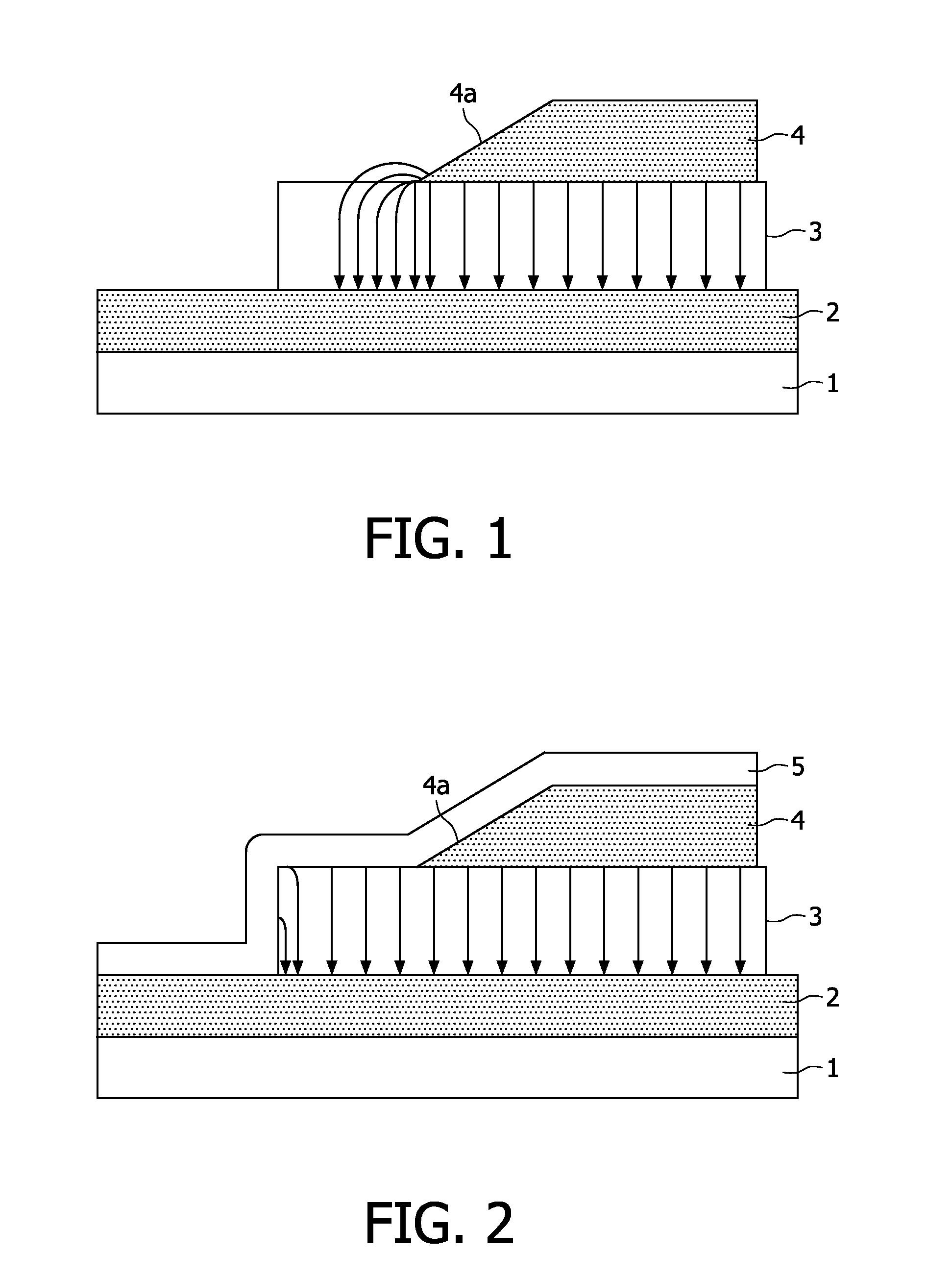 Voltage-operated layered arrangement