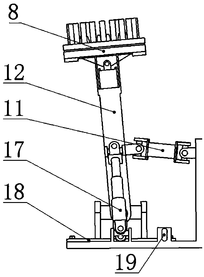 Full-automatic multi-degree-of-freedom street lamp washing device and control method thereof