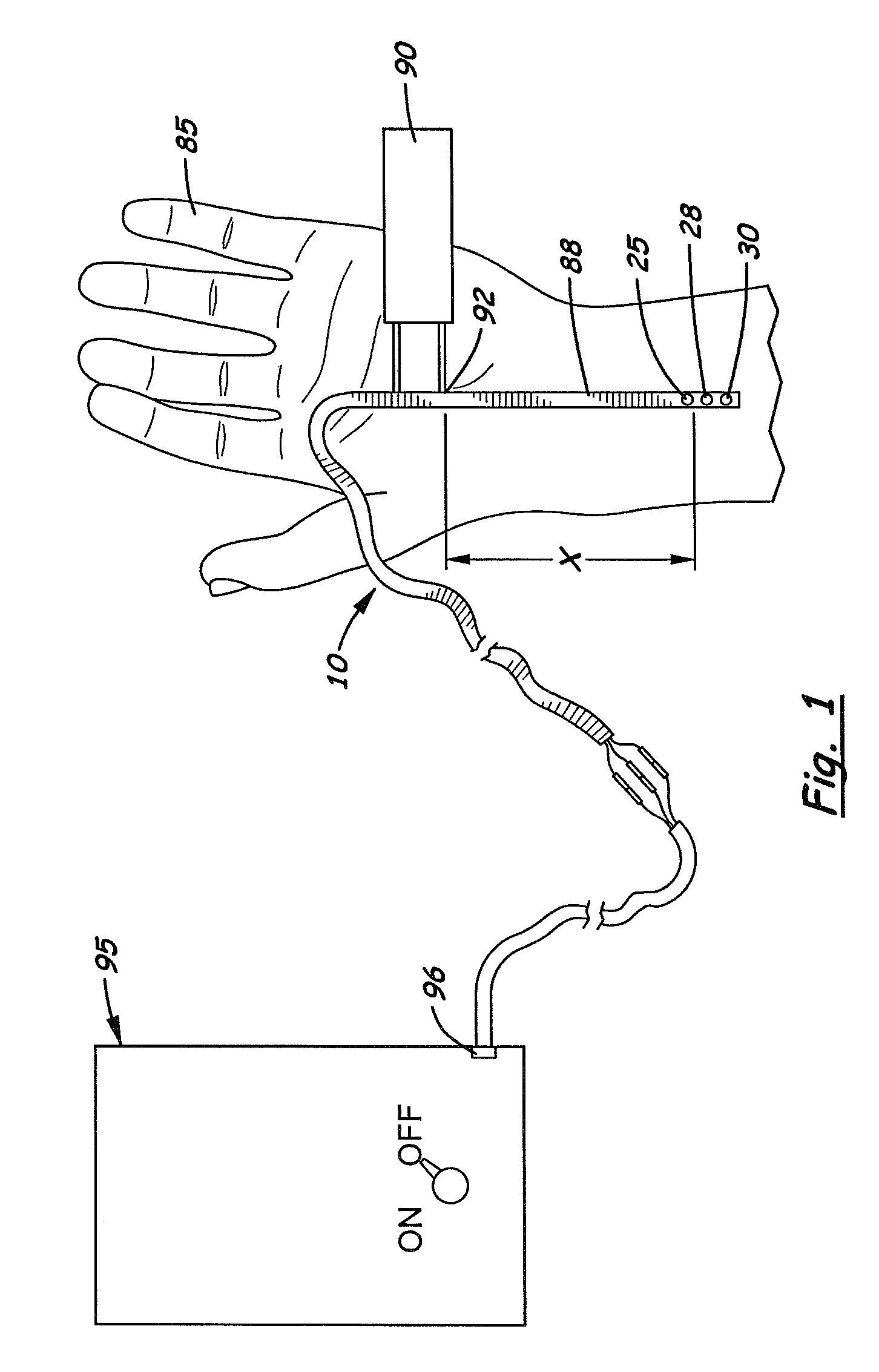 Electric diagnostic tape measure and method