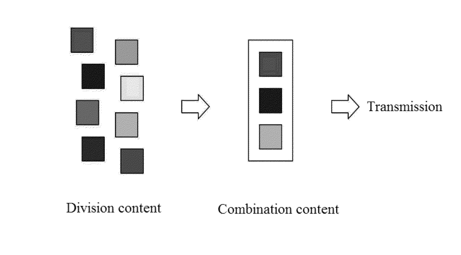 System and method for processing virtual interview using division content