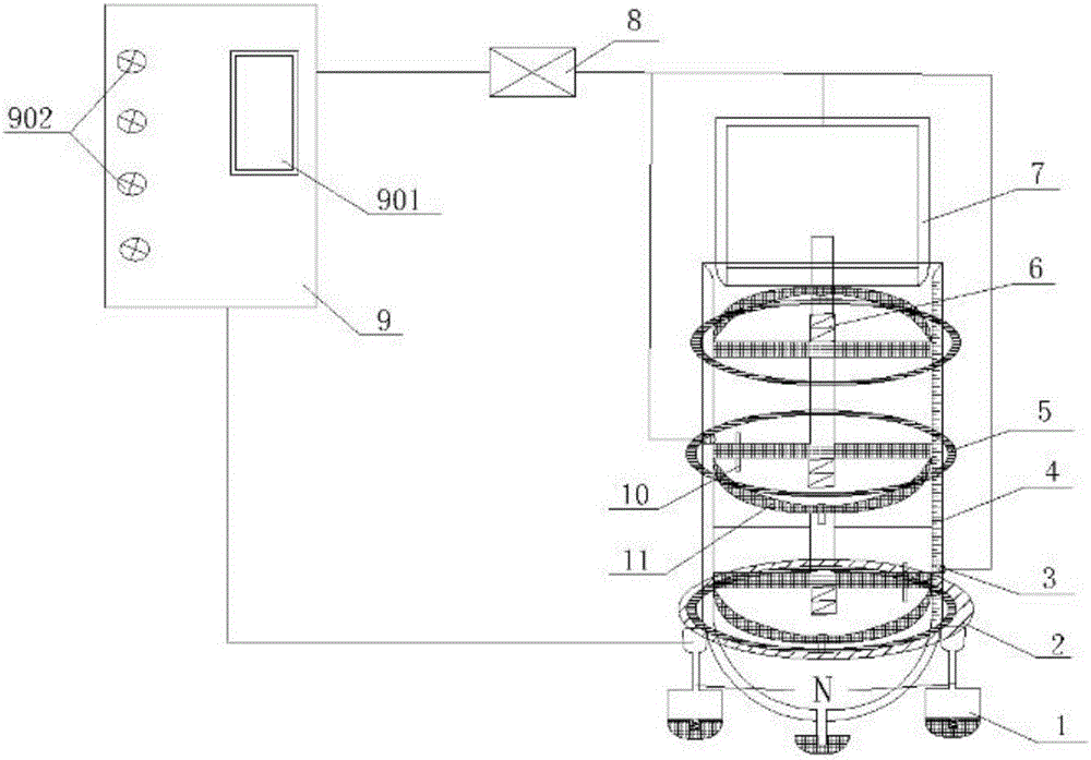 A sensing sealed gas measuring apparatus