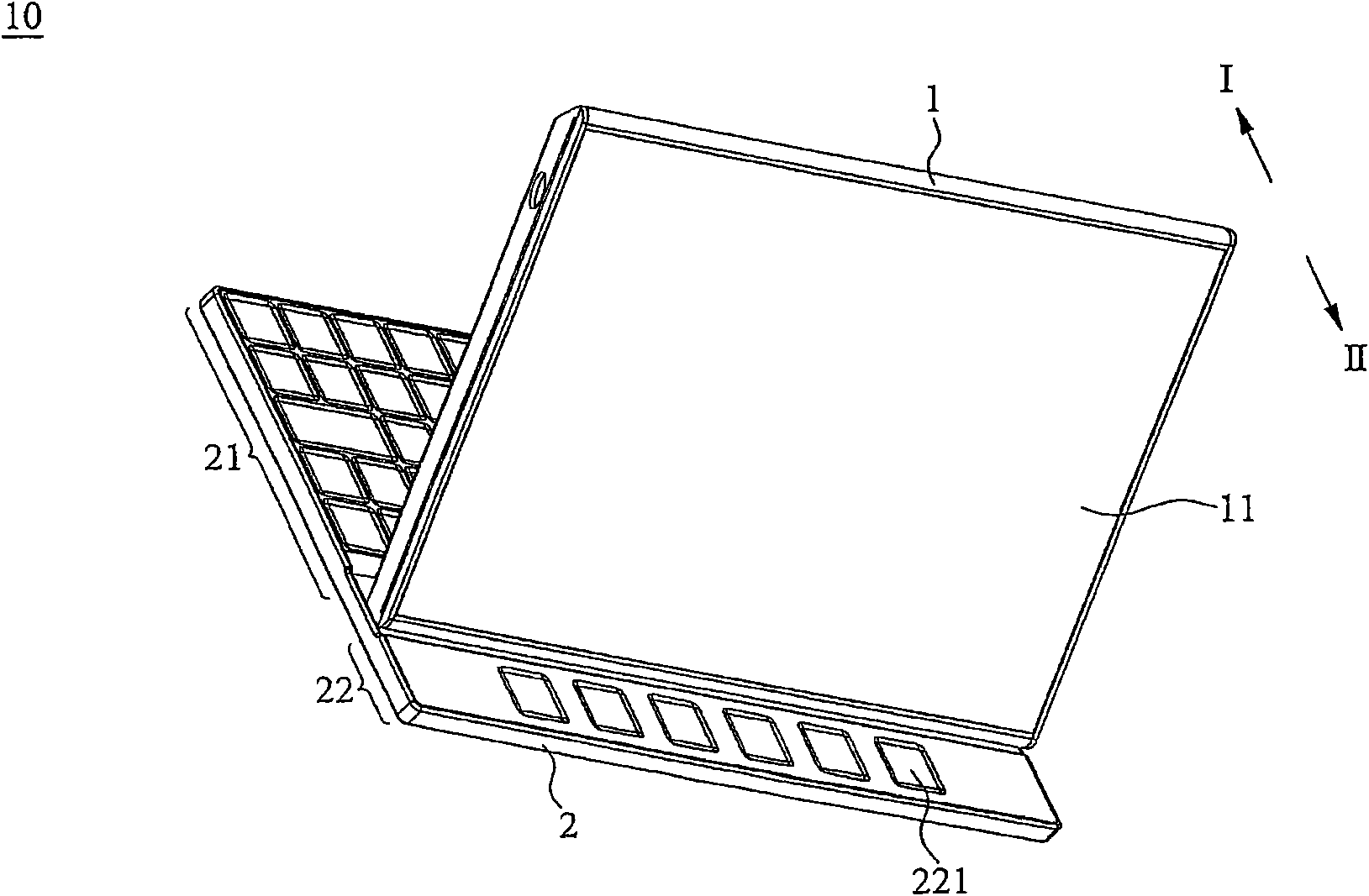 Electronic device and keyboard module thereof
