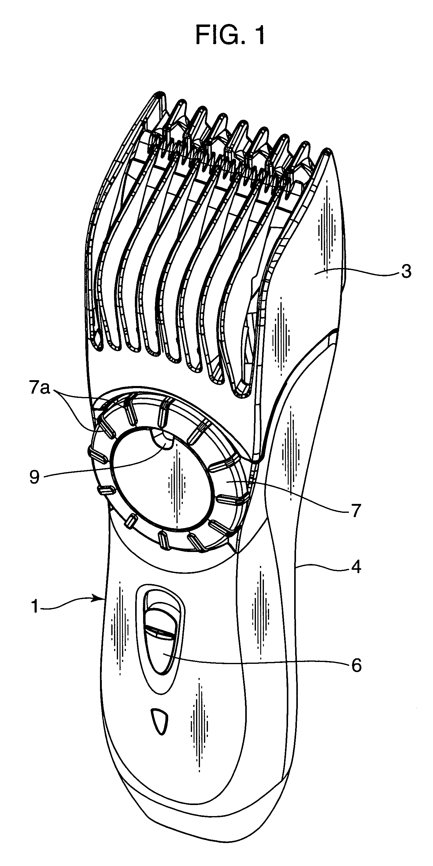 Comb-vibration preventing structure for hair cutter