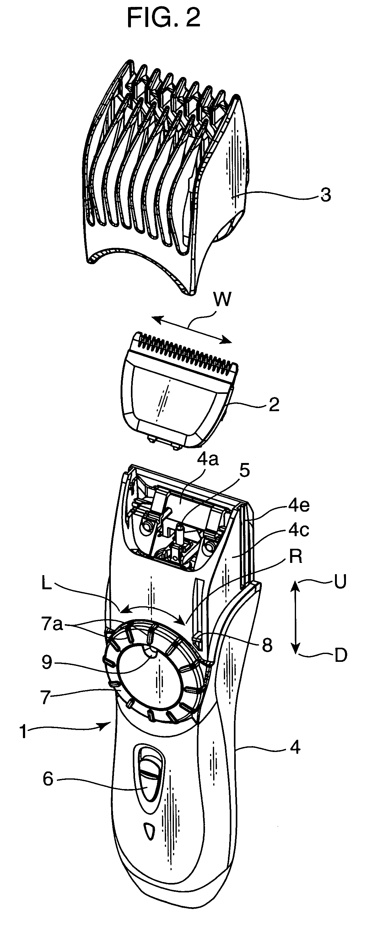 Comb-vibration preventing structure for hair cutter